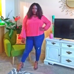 Charlotte Russe Embroidered Top